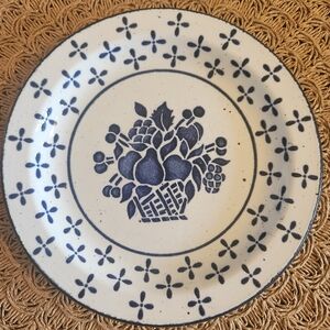 Set of 5 Stonehenge Midwinter Country Blue 7" Dessert Plates Made in England